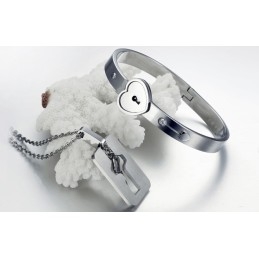Pulseira De Titânio Com Trava De Grande Variedade Para Amantes