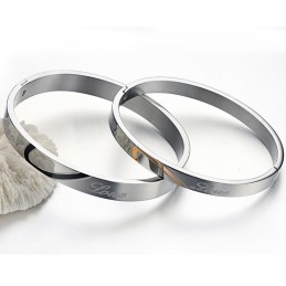 Pulseira De Titânio Em Formato De Coração De Qualidade Confiável Para Amantes