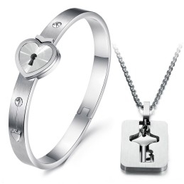 Pulseira De Titânio Com Fecho De Alta Qualidade Para Amantes