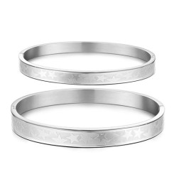 Pulseira De Titânio Em Formato De Estrela Fácil De Usar Para Amantes