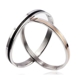 Pulseira De Titânio Durável Para Amantes