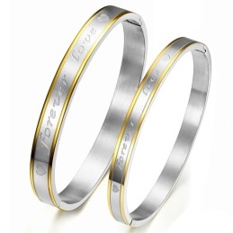 Pulseira De Titânio Forever Love De Qualidade Estável Para Amantes