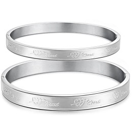 Pulseira De Titânio Em Formato De Coração, A Rainha Da Qualidade Para Os Amantes