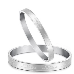 Pulseira De Titânio Em Formato De Coração, A Rainha Da Qualidade Para Os Amantes