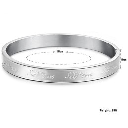 Pulseira De Titânio Em Formato De Coração, A Rainha Da Qualidade Para Os Amantes