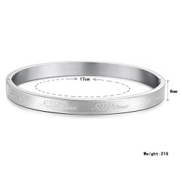 Pulseira De Titânio Em Formato De Coração, A Rainha Da Qualidade Para Os Amantes