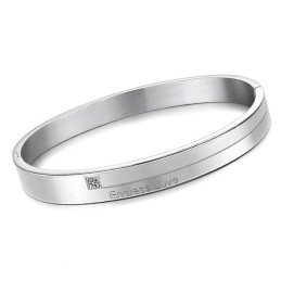 Pulseira De Titânio Concisa De Excelente Qualidade Para Amantes Com Strass