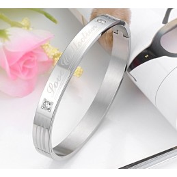 Pulseira De Titânio Com Strass E Qualidade E Quantidade Garantidas Para Amantes