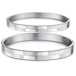 Pulseira De Titânio Com Grade De Grande Variedade Para Amantes