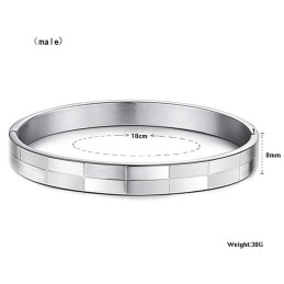 Pulseira De Titânio Com Grade De Grande Variedade Para Amantes