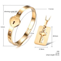 Pulseira De Titânio Com Fecho De Reputação Confiável Para Amantes