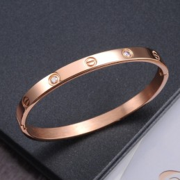 Pulseira De Titânio Com Parafuso Feminino De Qualidade Superior