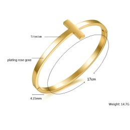 Pulseira Feminina Concisa De Titânio De Qualidade Estável