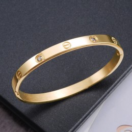Pulseira Feminina De Titânio De Qualidade Estável Com Diamante