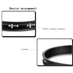 Pulseira De Titânio Cruzada Durável Para Amantes