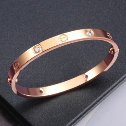 Pulseira Feminina De Titânio Com Strass Para Ter Uma Longa História