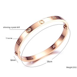 Pulseira Feminina De Titânio Com Strass Para Ter Uma Longa História