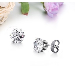 Grandes Variedades De Brincos Femininos De Titânio Com Diamante