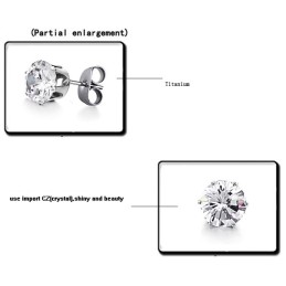 Grandes Variedades De Brincos Femininos De Titânio Com Diamante