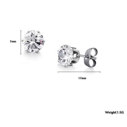 Grandes Variedades De Brincos Femininos De Titânio Com Diamante