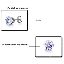 Brincos De Titânio De Qualidade Superior Com Diamante
