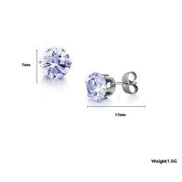 Brincos De Titânio De Qualidade Superior Com Diamante