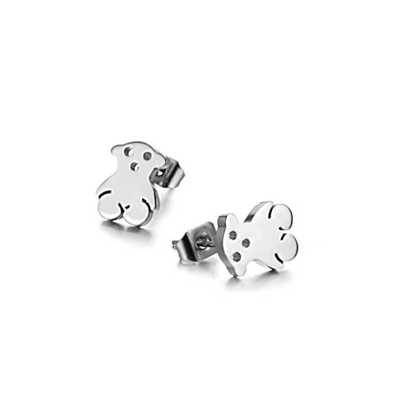 Brincos De Titânio Em Formato De Urso Feminino De Reputação Confiável Brincos De Titânio Em Formato De Urso Feminino De Reputação Confiável