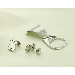 Brincos De Titânio Em Formato De Urso Feminino De Reputação Confiável