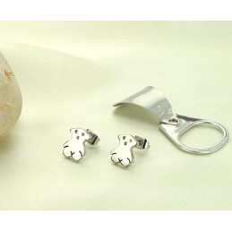 Brincos De Titânio Em Formato De Urso Feminino De Reputação Confiável