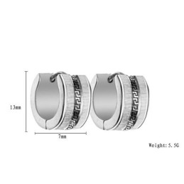 Brincos De Titânio Com Padrão De Parede Feminino Para Ter Uma Longa História