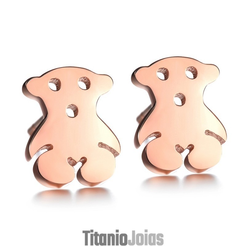 Brincos De Titânio Em Formato De Urso Feminino Com Qualidade E Quantidade Garantidas Brincos De Titânio Em Formato De Urso Feminino Com Qualidade E Quantidade Garantidas