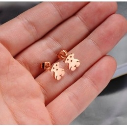 Brincos De Titânio Em Formato De Urso Feminino Com Qualidade E Quantidade Garantidas