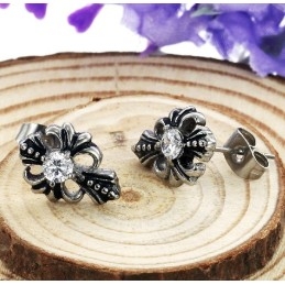 Brincos De Titânio De Qualidade Confiável Com Strass