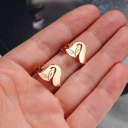 Brincos De Titânio Em Formato De Raposa Femininos, Vendendo Bem Em Todo O Mundo