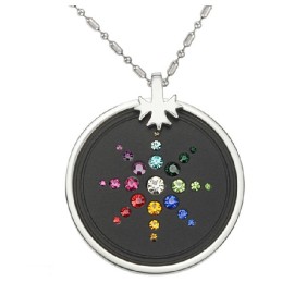Colar Pelelith De Titânio Com Diamantes, Famoso Por Sua Alta Qualidade