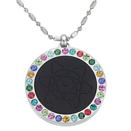 Colar Pelelith De Titânio Com Diamante, Durável E Saudável