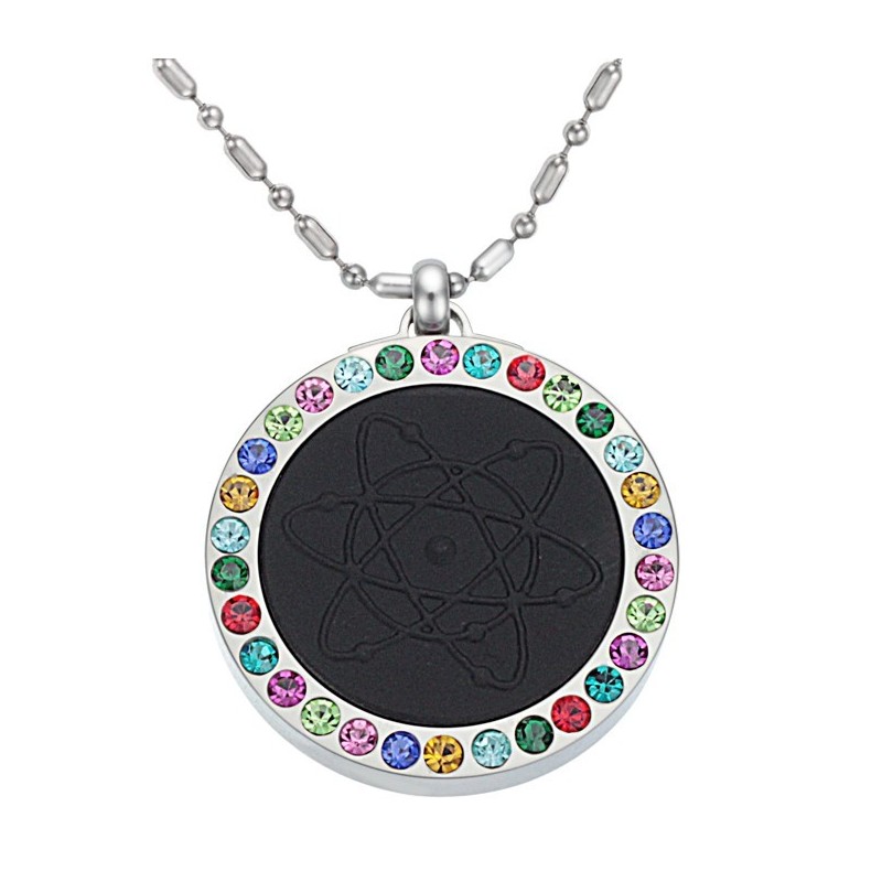 Colar Pelelith De Titânio Com Diamante, Durável E Saudável Colar Pelelith De Titânio Com Diamante, Durável E Saudável
