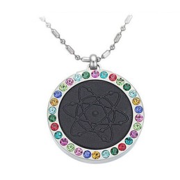 Colar Pelelith De Titânio Com Diamante, Durável E Saudável