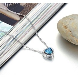 Colar De Titânio Banhado A  Com Strass Feminino De Alta Qualidade