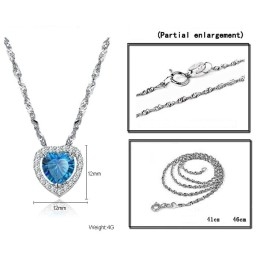 Colar De Titânio Banhado A  Com Strass Feminino De Alta Qualidade