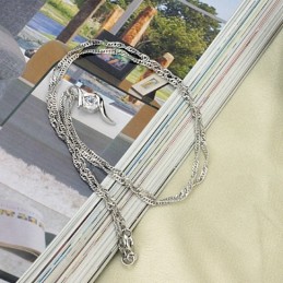 Colar De Titânio Com Revestimento De Platina Feminino De Qualidade Estável Com Diamante