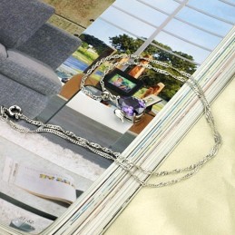 Colar Feminino Retrô De Titânio Com Banho De Platina E Grande Variedade