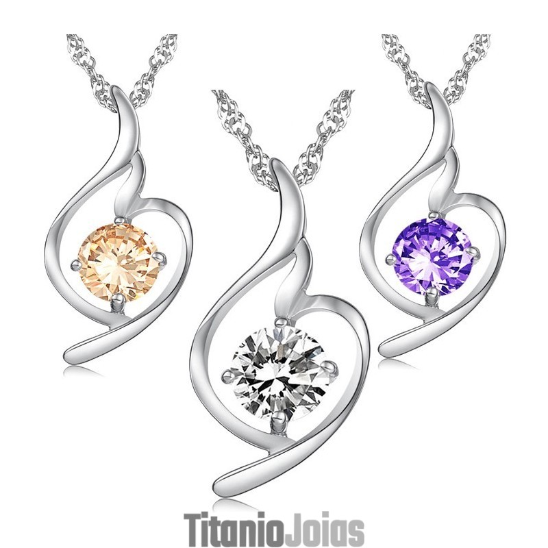 Colar De Titânio Com Banho De Platina E Diamantes Da Rainha Da Moda Feminina De Qualidade Colar De Titânio Com Banho De Platina E Diamantes Da Rainha Da Moda Feminina De Qualidade