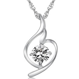 Colar De Titânio Com Banho De Platina E Diamantes Da Rainha Da Moda Feminina De Qualidade