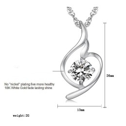 Colar De Titânio Com Banho De Platina E Diamantes Da Rainha Da Moda Feminina De Qualidade