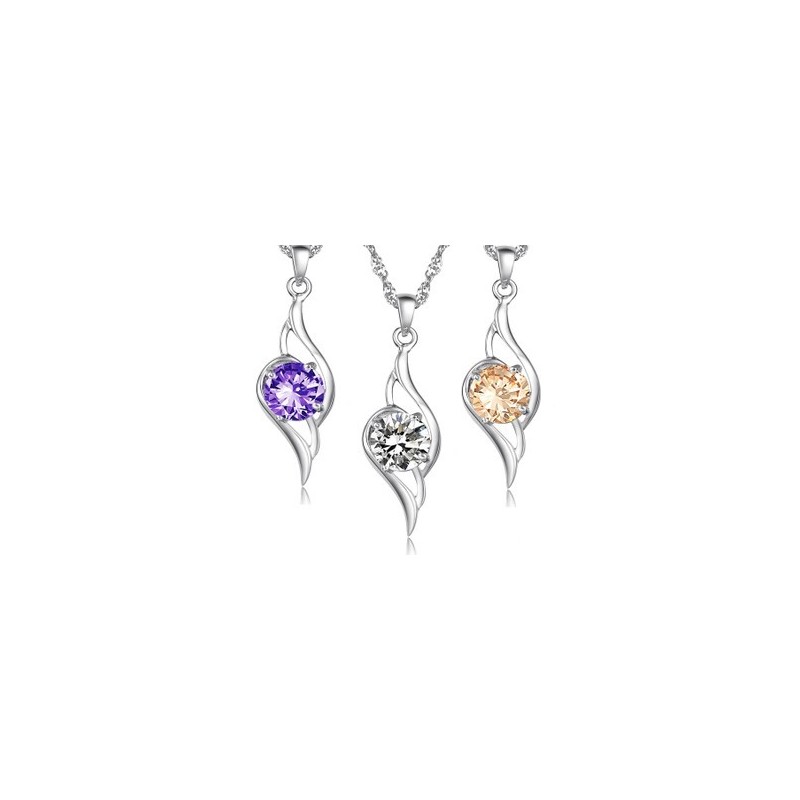Colar Feminino De Titânio Com Banho De Platina E Diamante, Qualidade E Quantidade Garantidas Colar Feminino De Titânio Com Banho De Platina E Diamante, Qualidade E Quantidade Garantidas