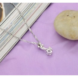 Colar Feminino De Titânio Com Formato De Golfinho E Diamante, De Renome Mundial