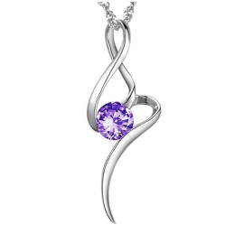 Colar Feminino De Titânio Com Banho De Platina Roxa E Diamante, Vendendo Bem Em Todo O Mundo
