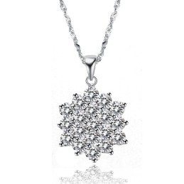 Colar Feminino De Titânio Com Banho De Platina Estrelada De Qualidade E Quantidade Garantidas