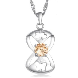 Colar Feminino De Titânio Com Revestimento De Platina E Formato De Borboleta, Grande Variedade